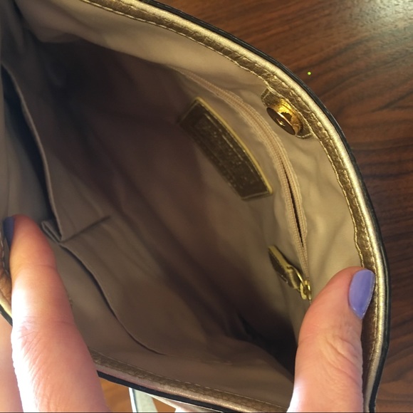 COACH Gold&Cream Crossbody Purse - Picture 3 of 5